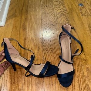 Blue Strappy Heels